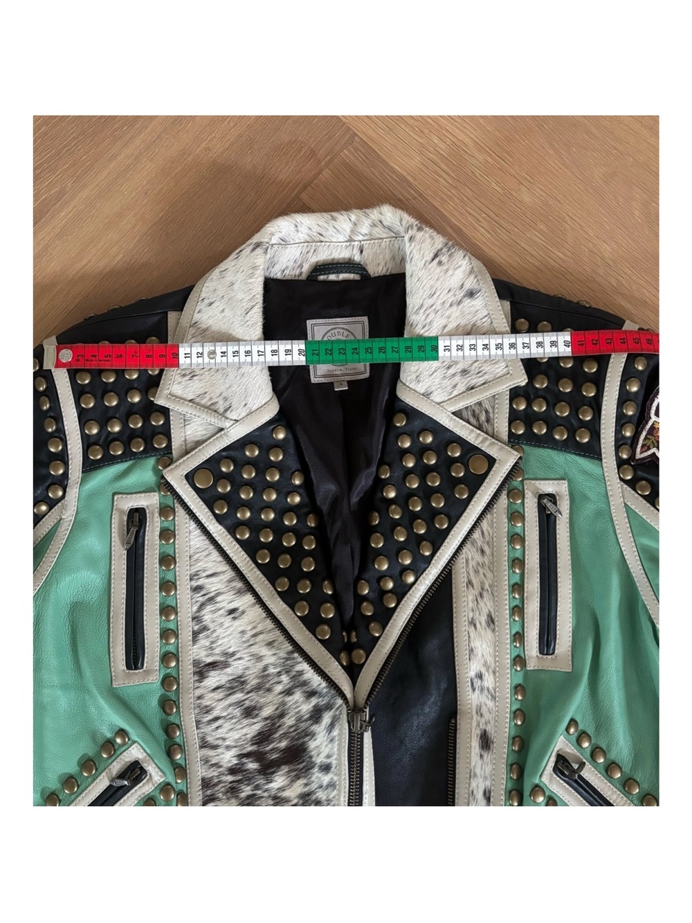 Double D Ranch Midnight Cowboy studded Embroidered Leather
Biker Jacket RTL 1295 - Picture 11 of 12